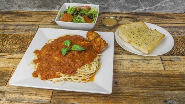 Kids Spaghetti with Meat Sauce.